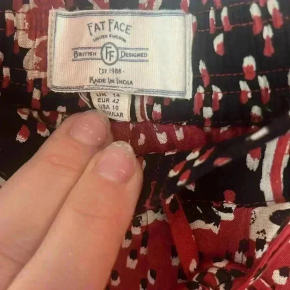 Fat Face Phantom Trousers Sz 10 Pants Drawstring Viscose Joggers - Picture 3 of 6